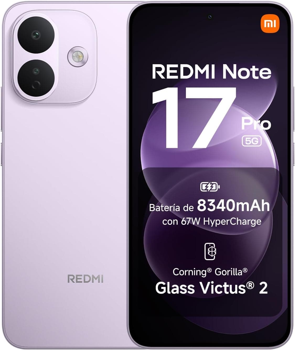 REDMI Note 17 Pro 5G, Smartphone 6+256GB, Morado, batería de 8340mAh