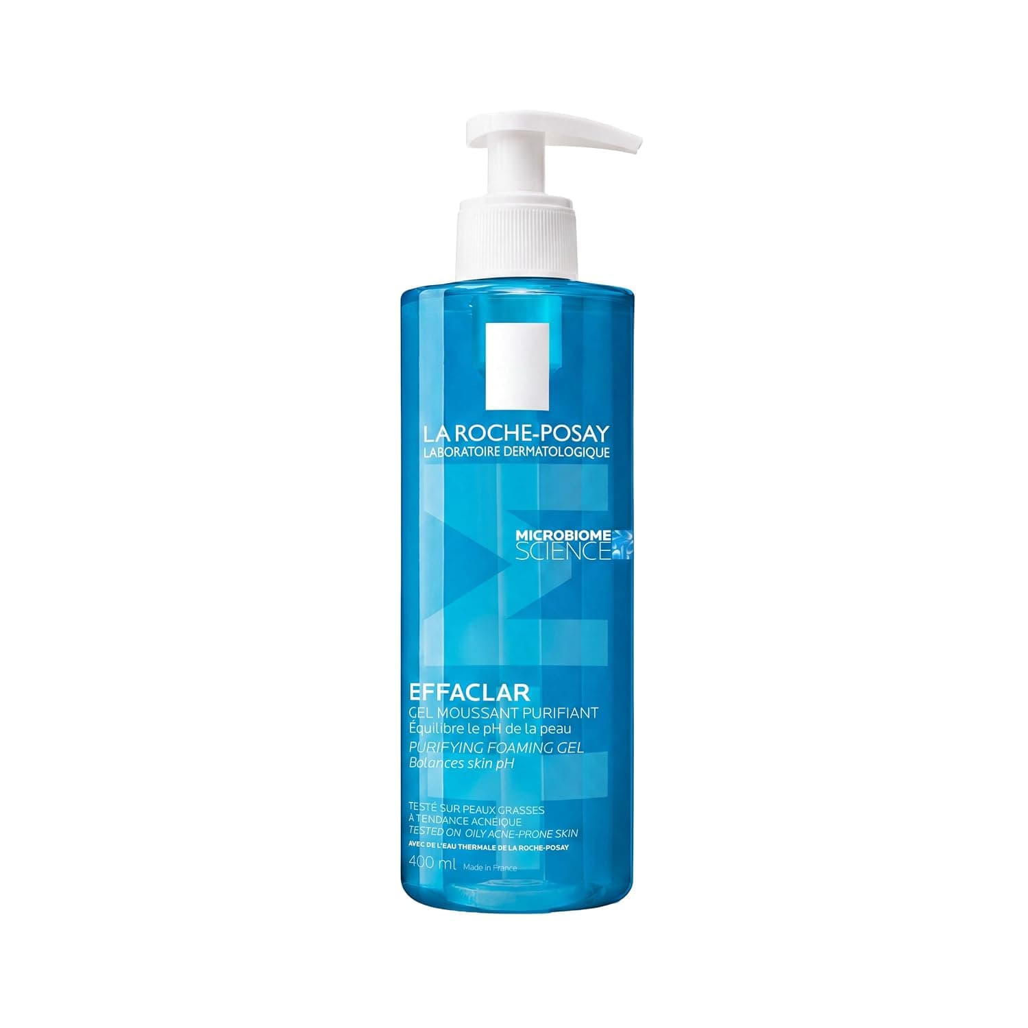 La Roche Posay - Gel Limpiador, Para Pieles Grasas con Tendencia Acneica, Purificante, Anti-Impurezas, Limpia Suavemente y Calma, Fórmula sin Jabón, Effaclar +M