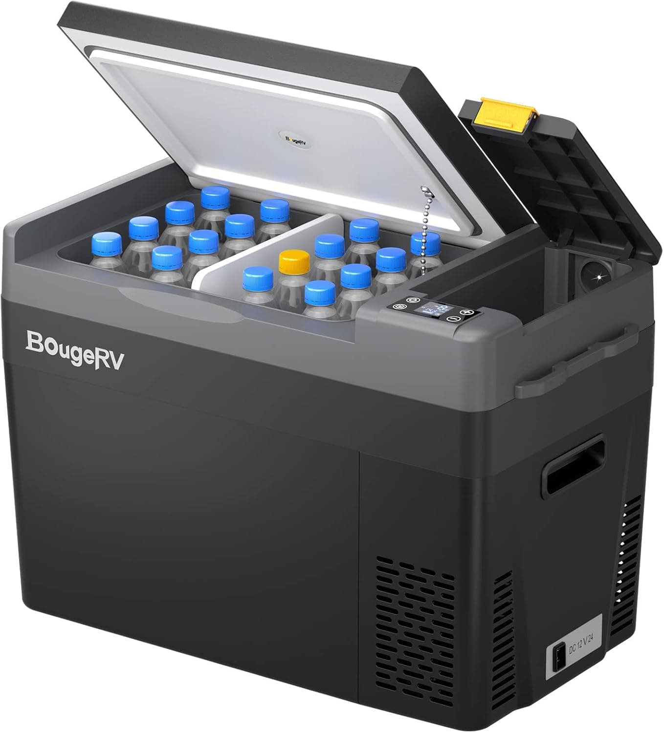 BougeRV CRPRO Kompressor Kühlbox 12v, 29 Liter Auto-Kühlbox(-22℃~10℃), 12/24V DC &110-240V AC Tragbarer Auto-Kühlschrank, 12v Kühlschrank, für Auto, Camping, Reisen (Aktualisierte Version)