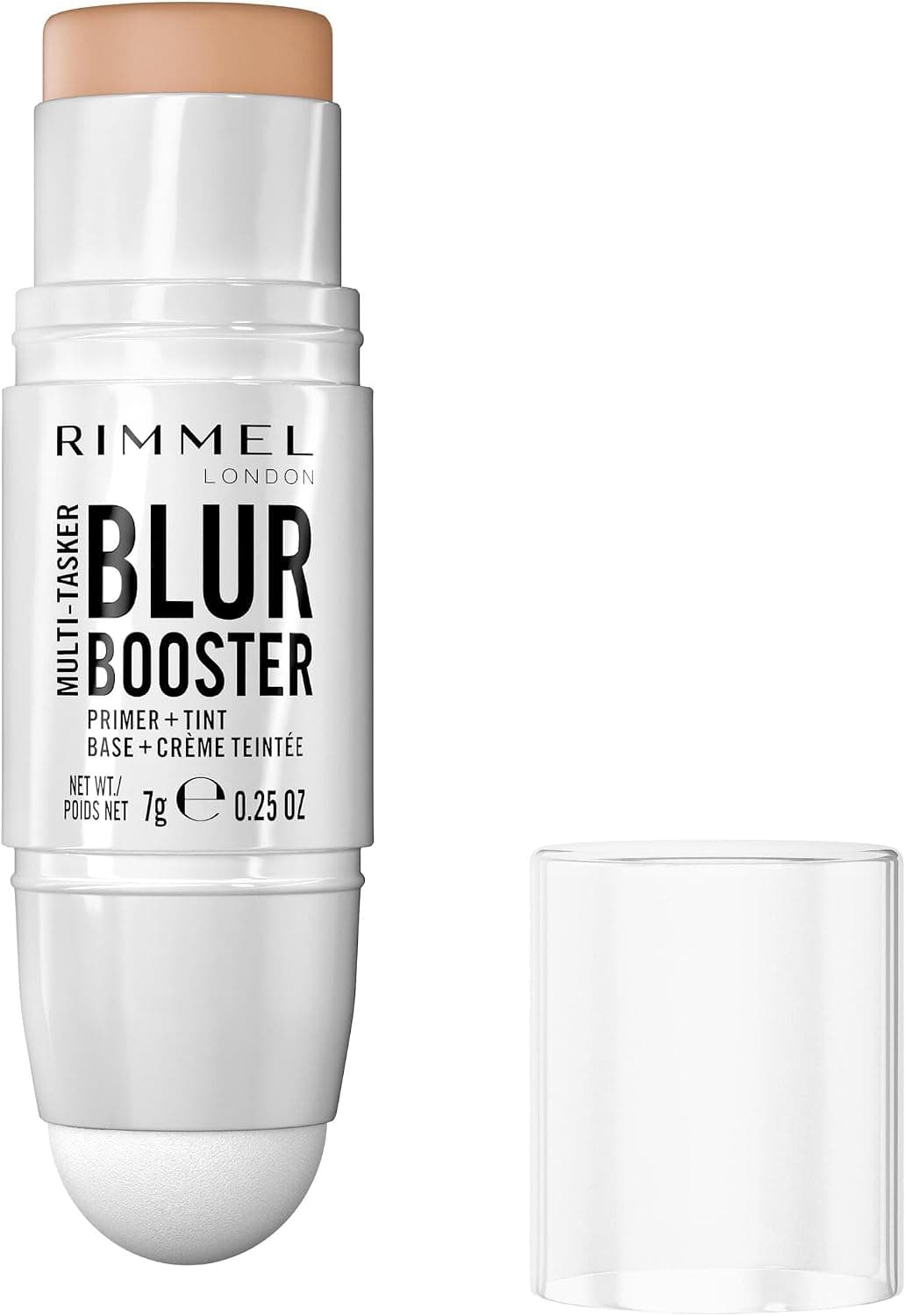 Prebase y tinte Rimmel London Multi-Tasker Blur Booster - 050 - Sand, Las ventajas de una prebase con la cobertura de un tinte para la piel, 7 g