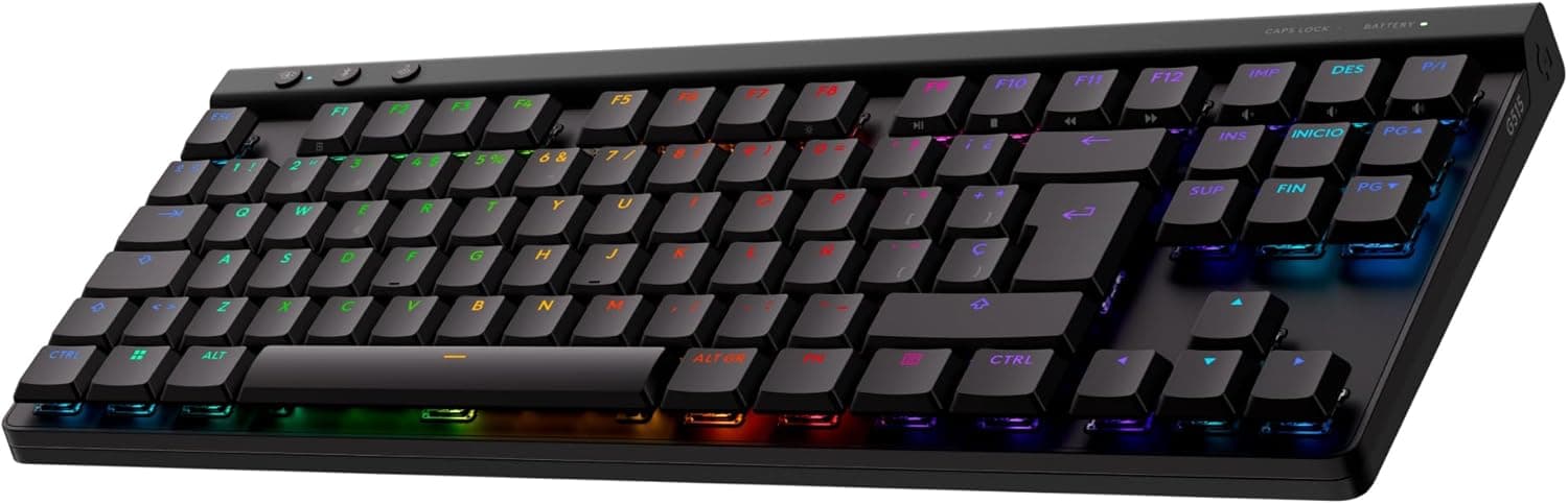 Logitech G G515 Lightspeed TKL de Perfil bajo Teclado Gaming inalámbrico