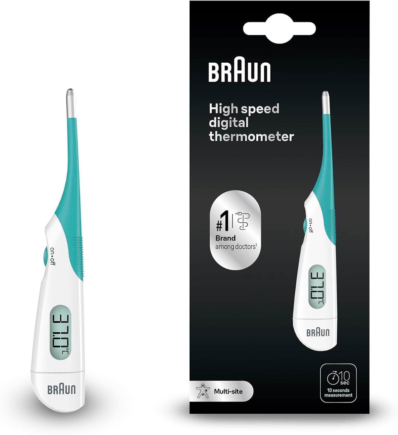 Braun High Speed Termómetro digital | Para usar en múltiples sitios