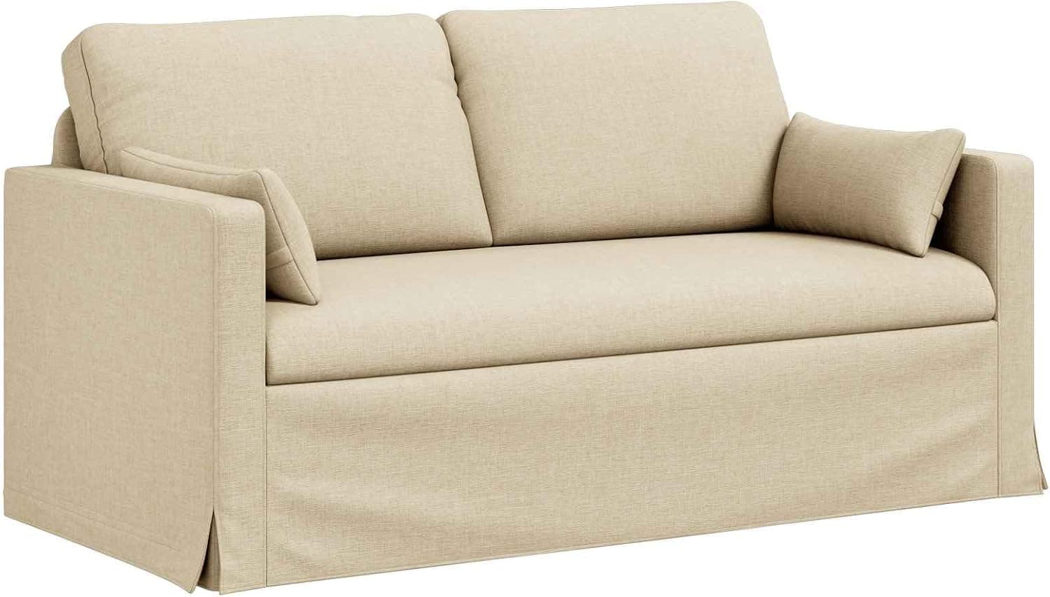 vidaXL Sofá Crema 158 x 78 x 80 cm Tela
