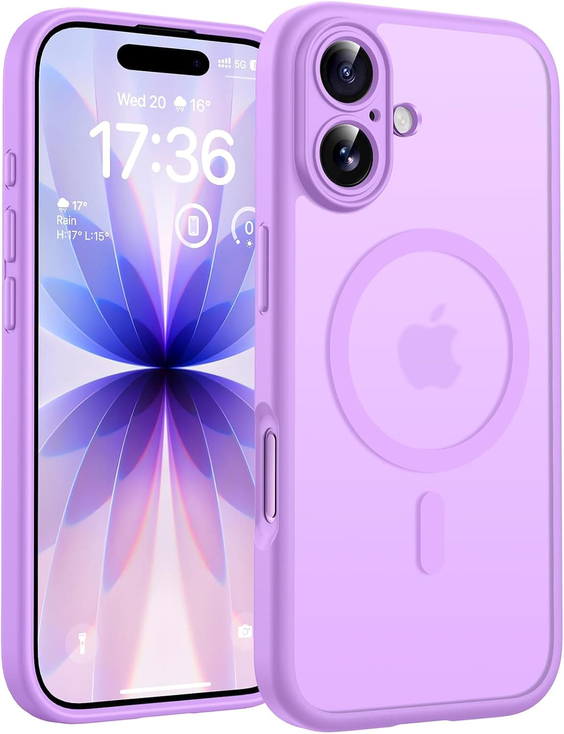 TOCOL Funda para iPhone 17 (6,3"), Compatible con MagSafe, Viola Intenso