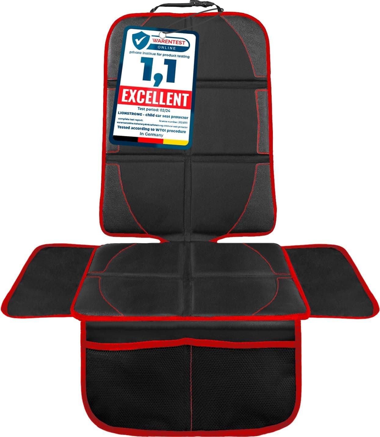 LIONSTRONG® Fundas para Sillas de Coche [Compatible ISOFIX] - Rojo