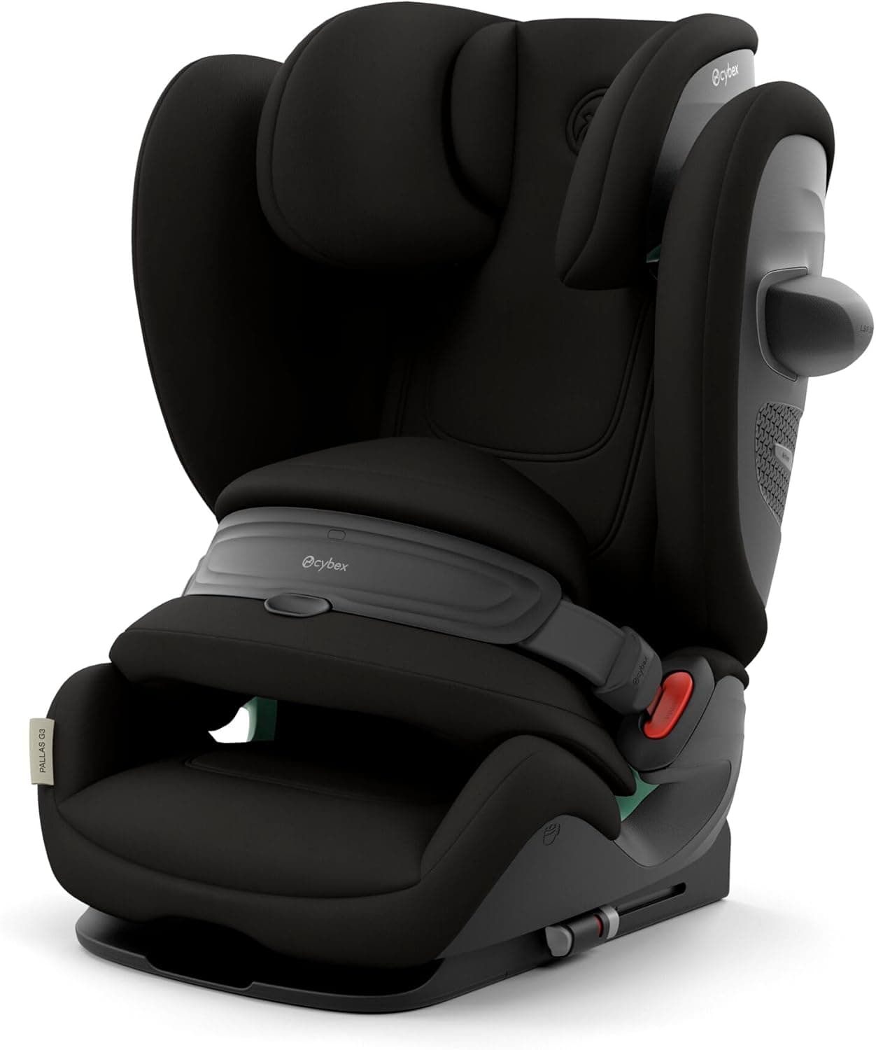CYBEX Gold Silla de coche infantil Pallas G3 i-Size, 76-150 cm, desde aprox. 15 meses hasta aprox. 12 años (aprox. 9 a 50 kg), Magic Black