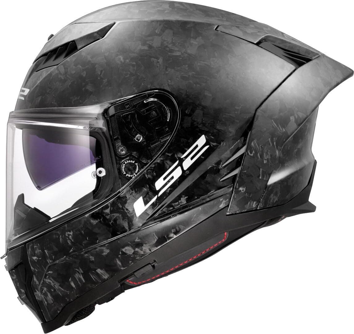 LS2 Helm Dragon Forged Carbon FF807 zwart | | Doppelring | Carbon | geeignet für
