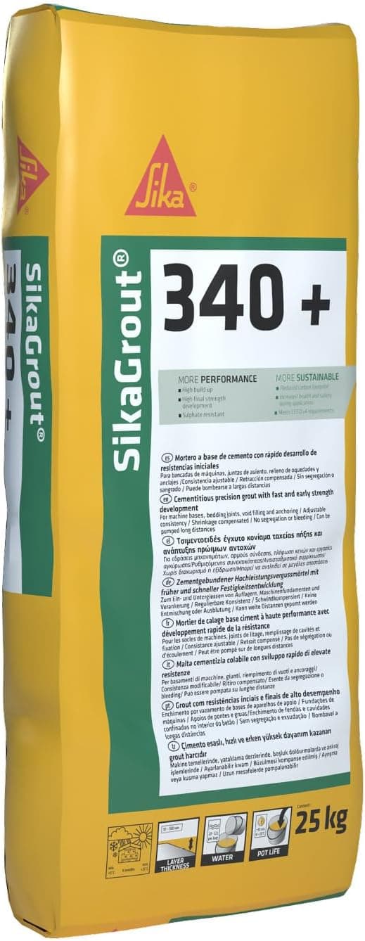 SIKA - Mortero alta resistencia - SikaGrout 340+ - 25kg