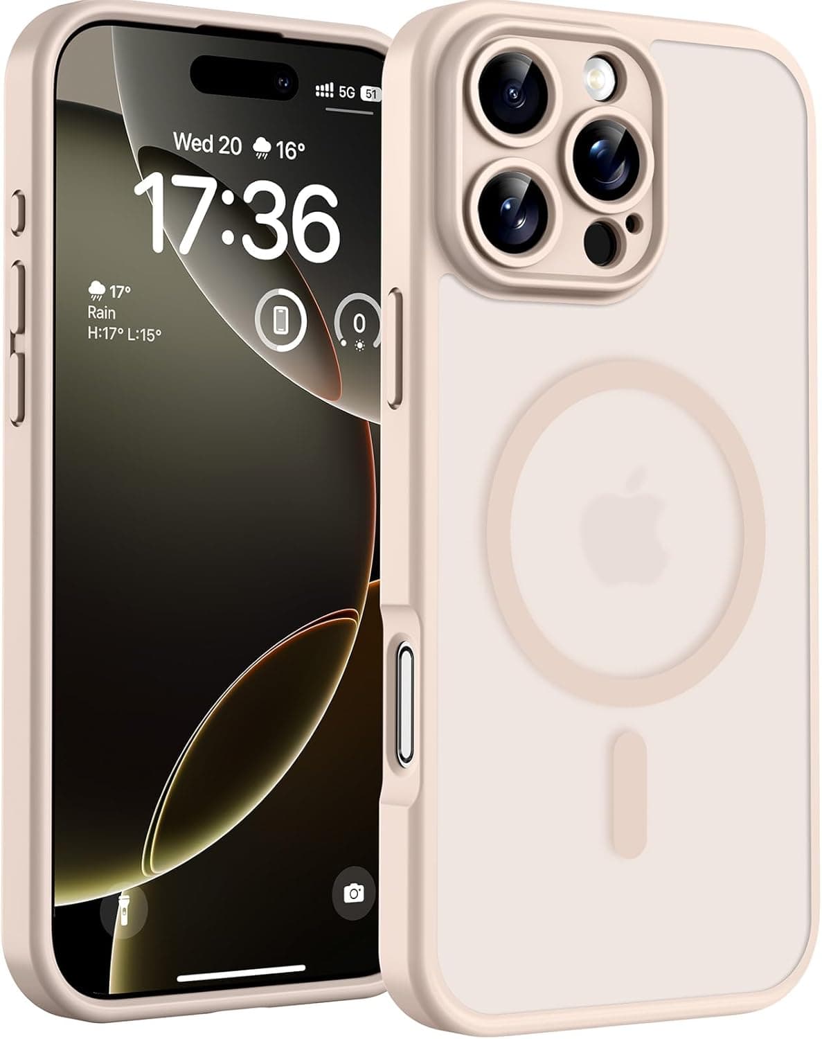TOCOL Funda para iPhone 16 Pro MAX, Compatible con MagSafe, Desierto