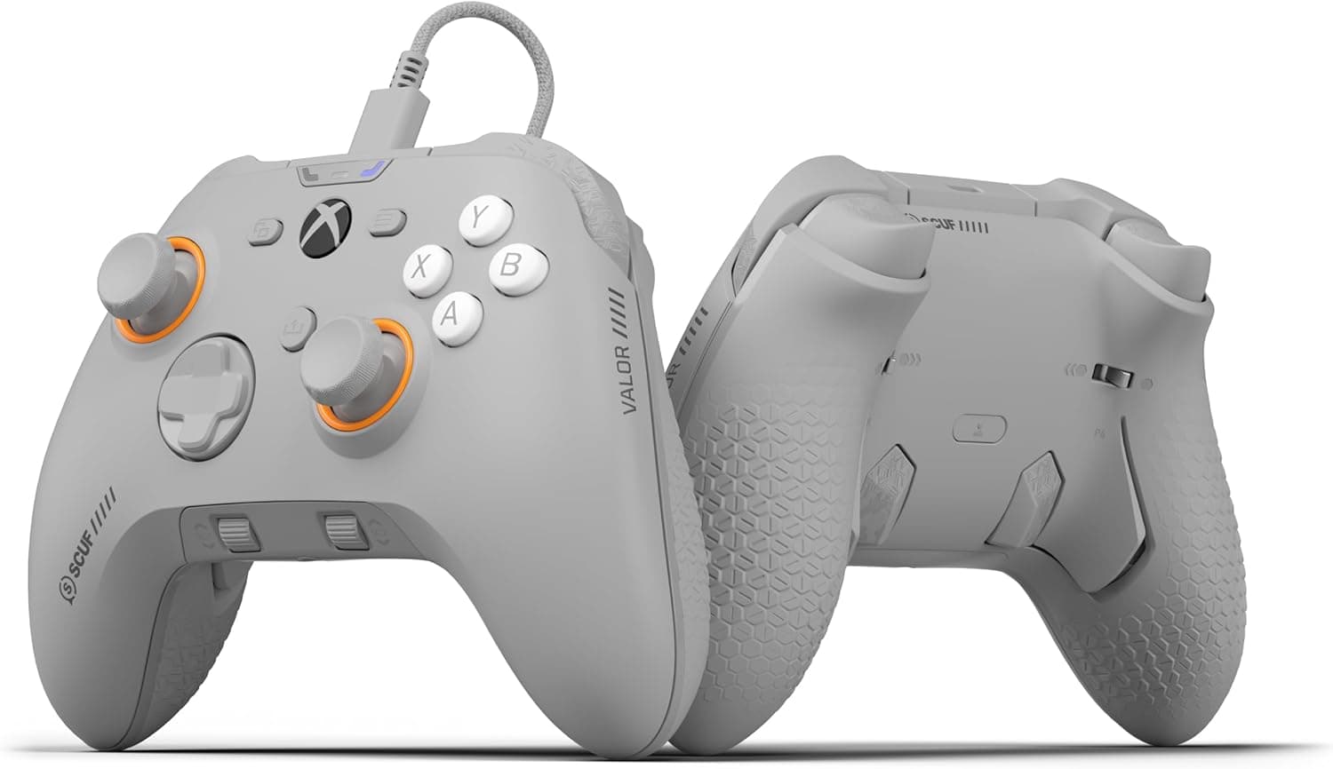 Scuf VALOR Mando Xbox Performance con Cable, TMR Anti‑Drift – Gris Claro