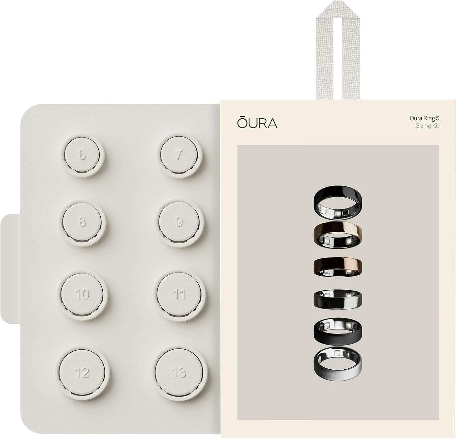Oura Ring 5 Kit de Tallaje - Averigua tu Talla Antes de la Compra - Tallas Exclusivo, Diferente de Las Tallas de Anillos convencionales - Reembolsable Tras la Compra Posterior del Oura Ring 5