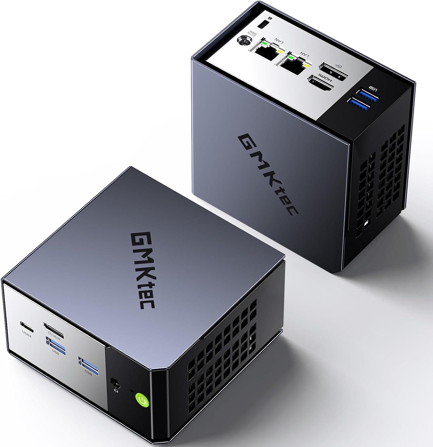 GMKtec EVO-X1 Pro AI Mini PC AMD Ryzen AI 9 HX 470 (actualización de HX 370), 64 GB DDR5 RAM M.2 PCIE 4.0 X4 1TB SSD, Mini Gaming PC con tarjeta gráfica 890M | OCuLink | 2.5G LAN x2 | WiFi 7 | USB 4.0