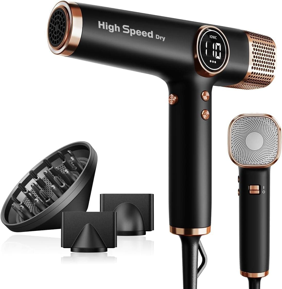 Secador pelo profesional con iones, Hair Dryer Iónico - Motor 110.000 RPM