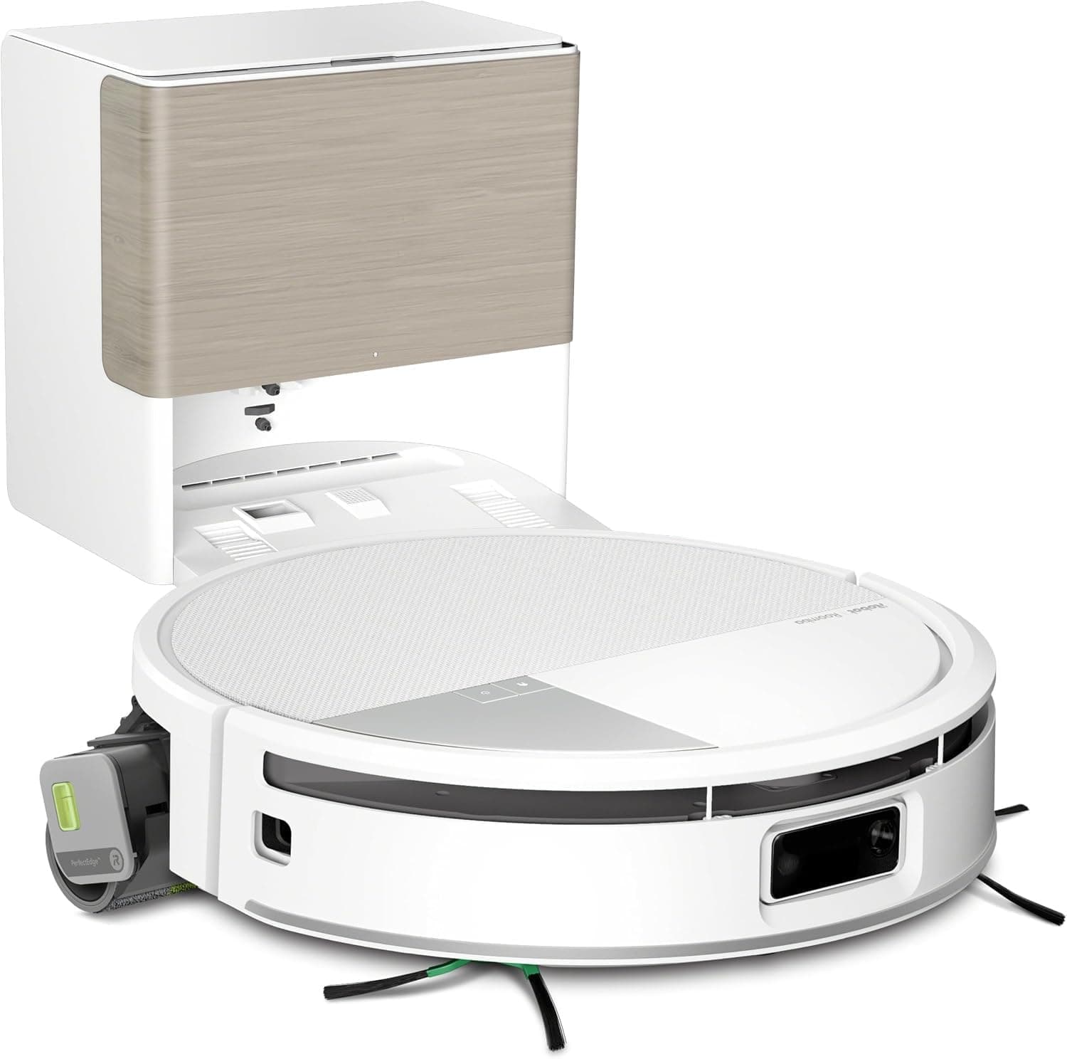 iRobot Roomba MAX 775 Combo Base AutoWash multifunción y Agua Caliente, 30.000 Pascales, Rodillo PowerSpin Extensible,Cubierta Protectora, 2 cepillos, Fregado/Secado con Calor, LiDAR 3D con IA,Blanco