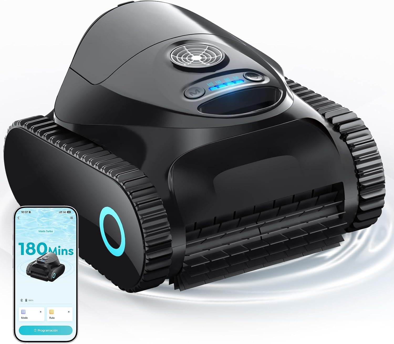 C1 Robot Piscina Limpiafondos y Paredes,Línea de Flotación,App
