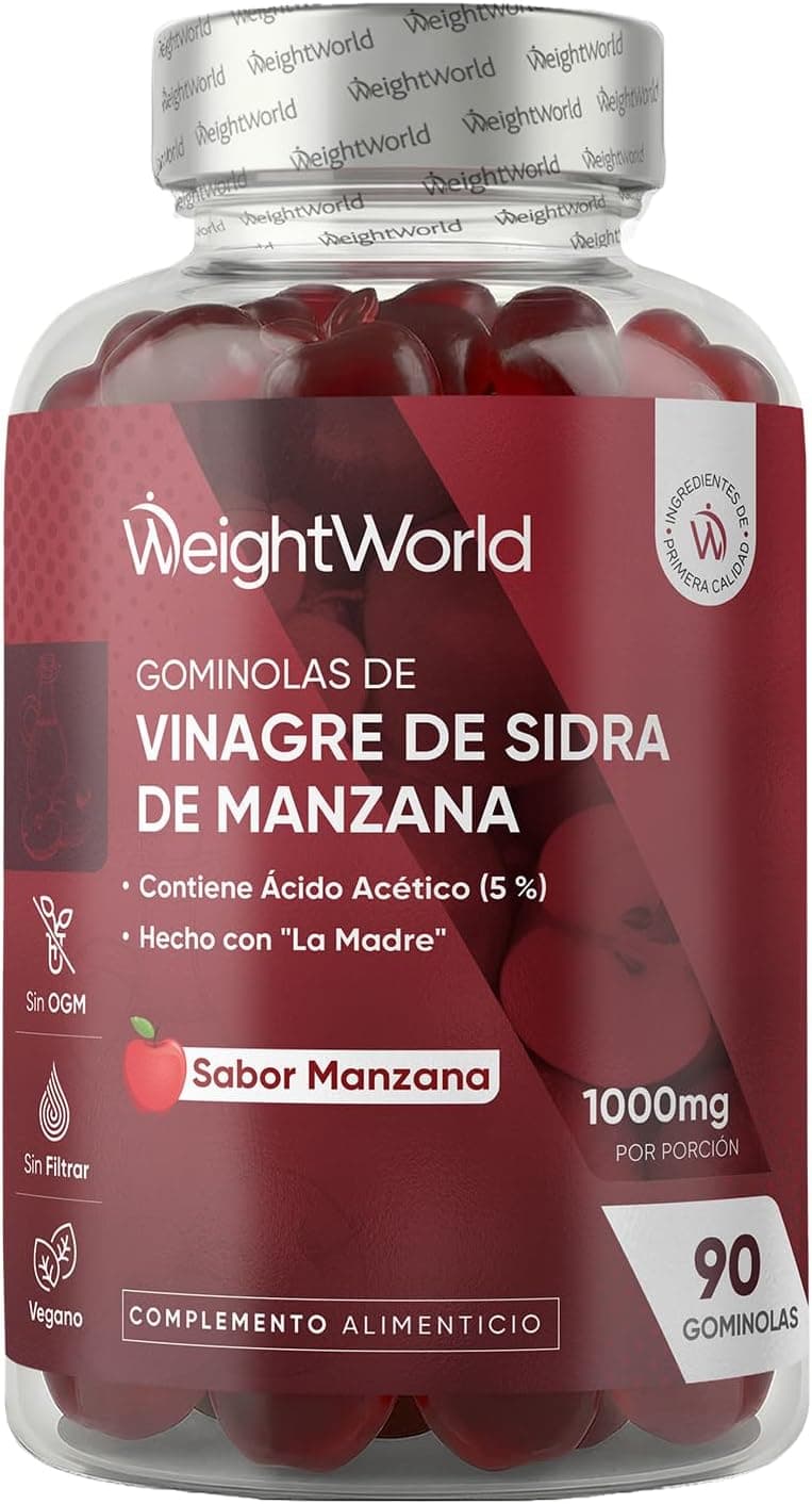 Gominolas Keto de Vinagre de Sidra de Manzana 1000mg - 90 Gominolas Vegano