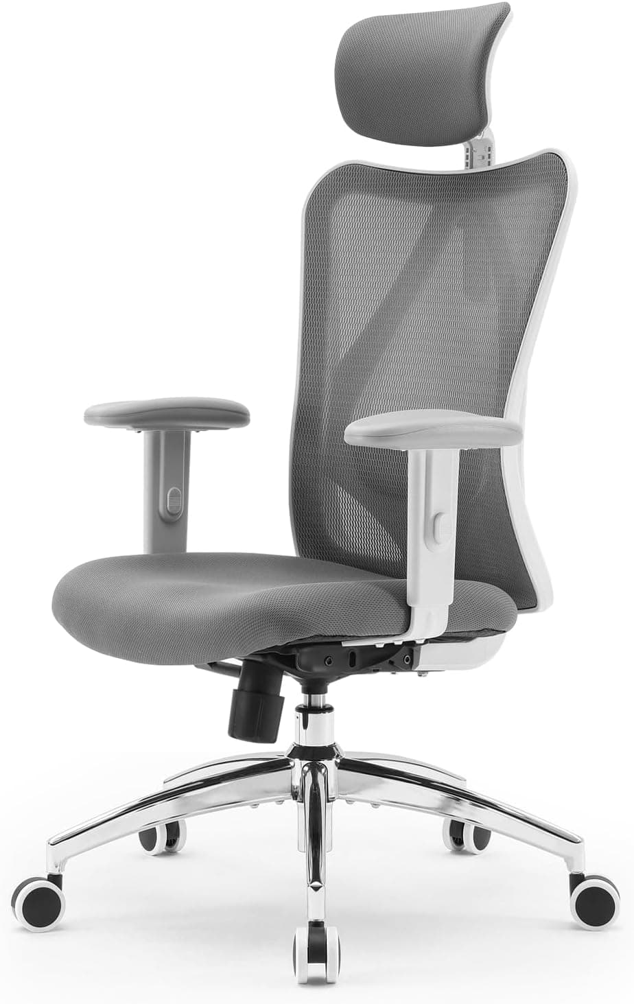 SIHOO M18 Silla Oficina Ergonómica, Soporte Lumbar Ajustable, 150 Kg, Gris