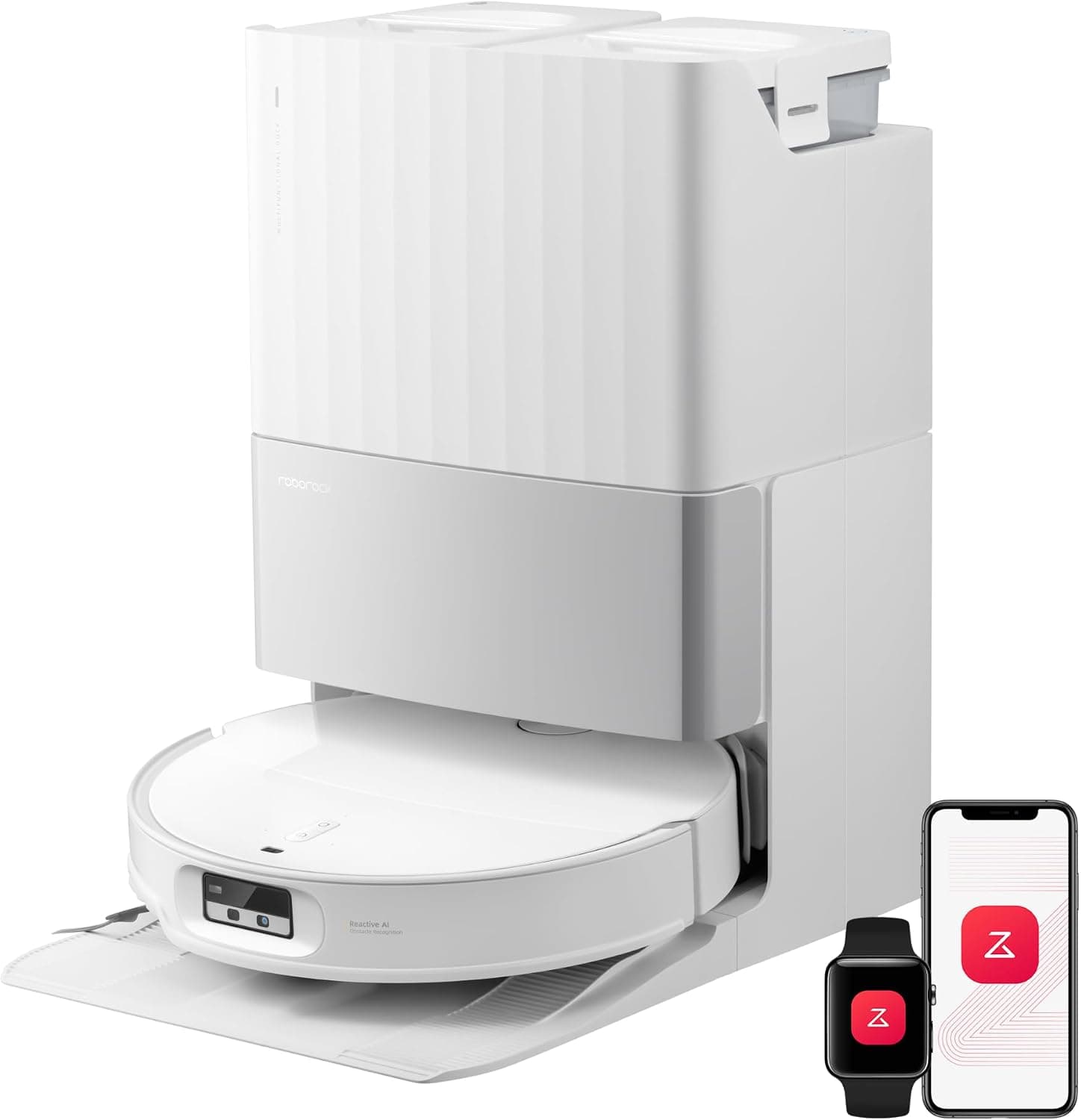 roborock Qrevo EdgeT Robot Aspirador Succión 18500 Pa, con FlexiArm