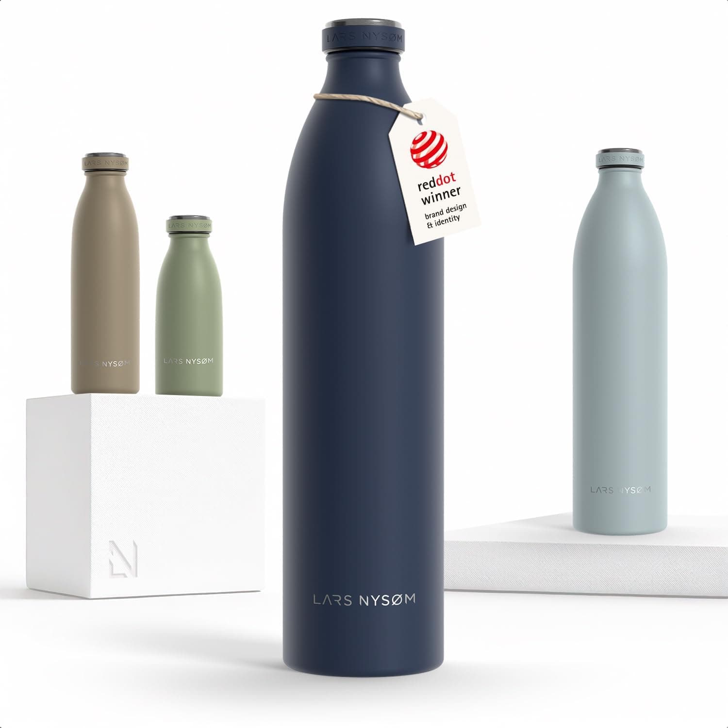 LARS NYSØM Botella Agua Acero Inoxidable 1500ml - Aislada - Botella Termica