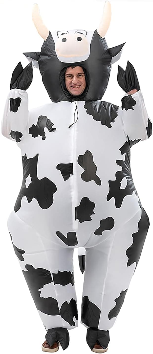 Disfraz de vaca de cerdo hinchable, disfraces inflable Cosplay Halloween Roleplay Party Holiday para adulto