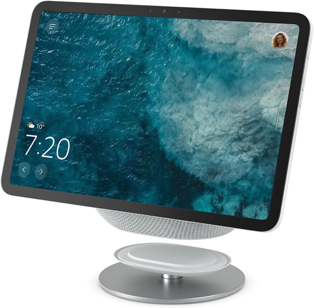 Soporte ajustable de Amazon: diseñado para Amazon Echo Show 8 y 11 (modelos de 2025, vendidos por separado), color blanco