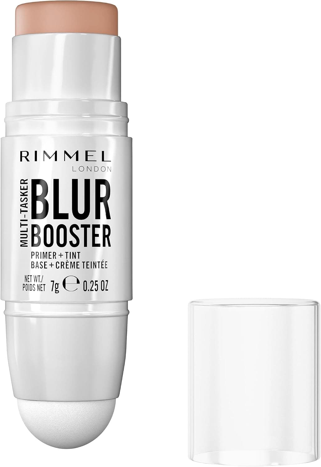Prebase y tinte Rimmel London Multi-Tasker Blur Booster - 055 – Classic Beige, Las ventajas de una prebase con la cobertura de un tinte para la piel, 7 g