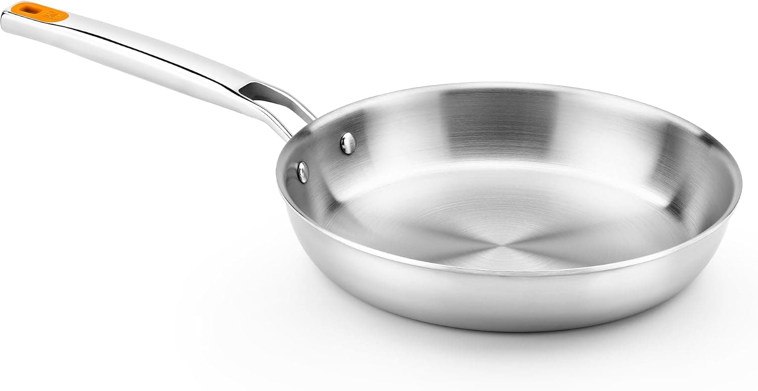 BRA Efficient Inox | Sartén 18 cm, acero inoxidable, tricapa