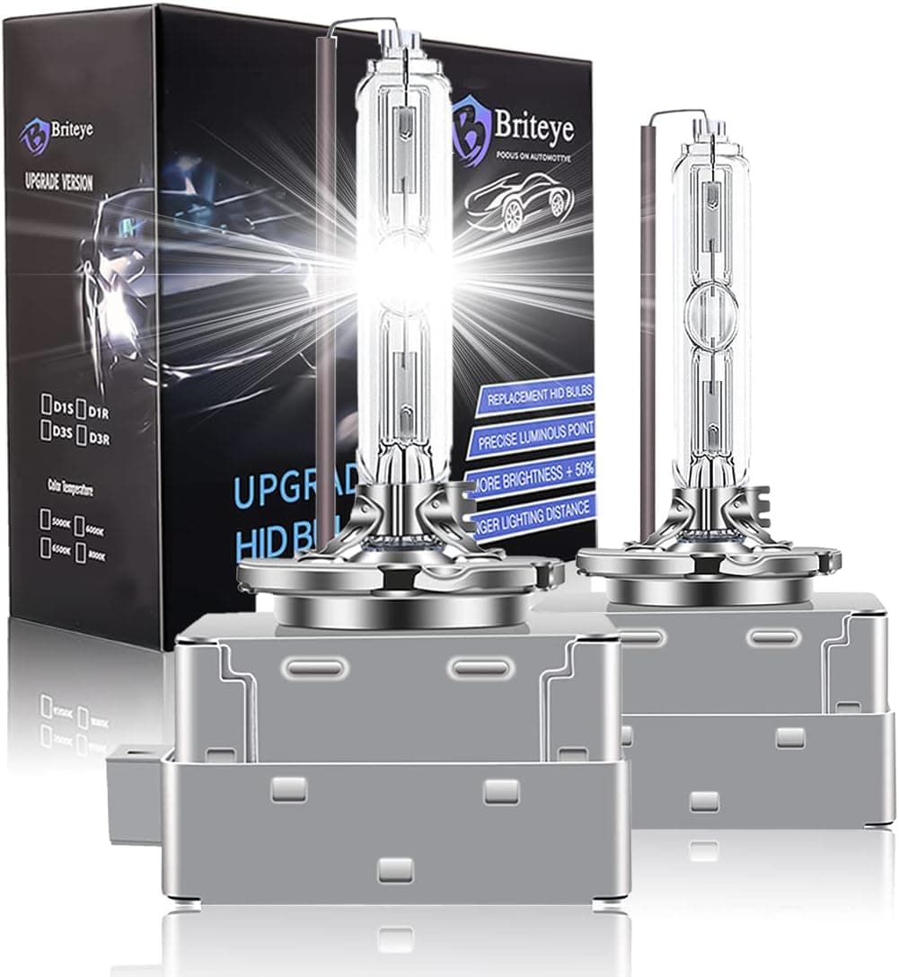 Briteye Bombillas Xenon D1S 35W 85V 6000K Luz Blanca Faros de Coche (2pcs)