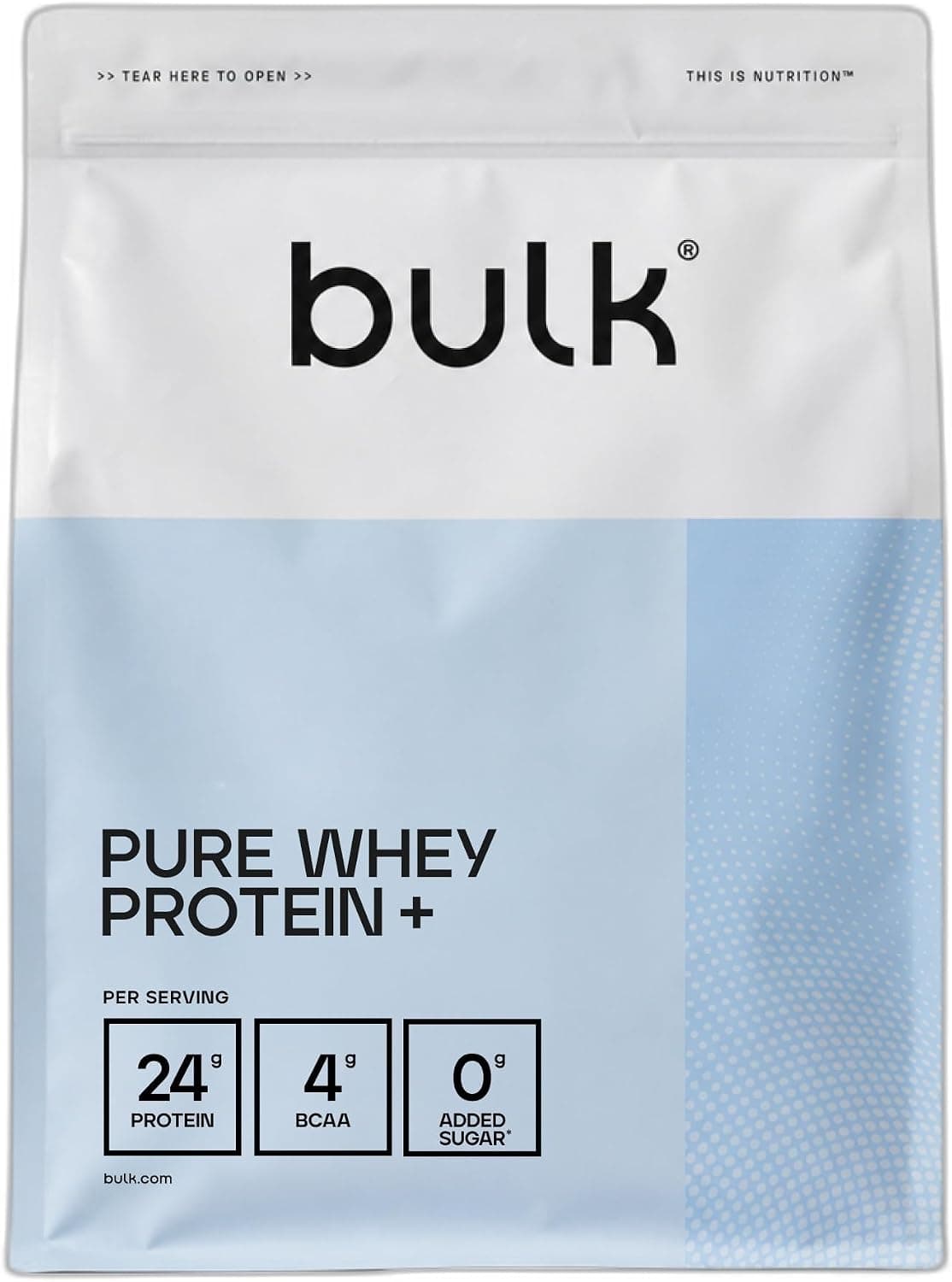 Bulk Pure Whey Protein+, Sin Sabor, 2kg