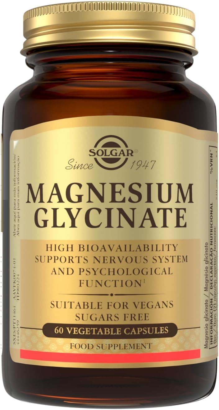 Solgar Magnesio Bisglicinato 240 mg | Alta Absorción | 60 Cápsulas