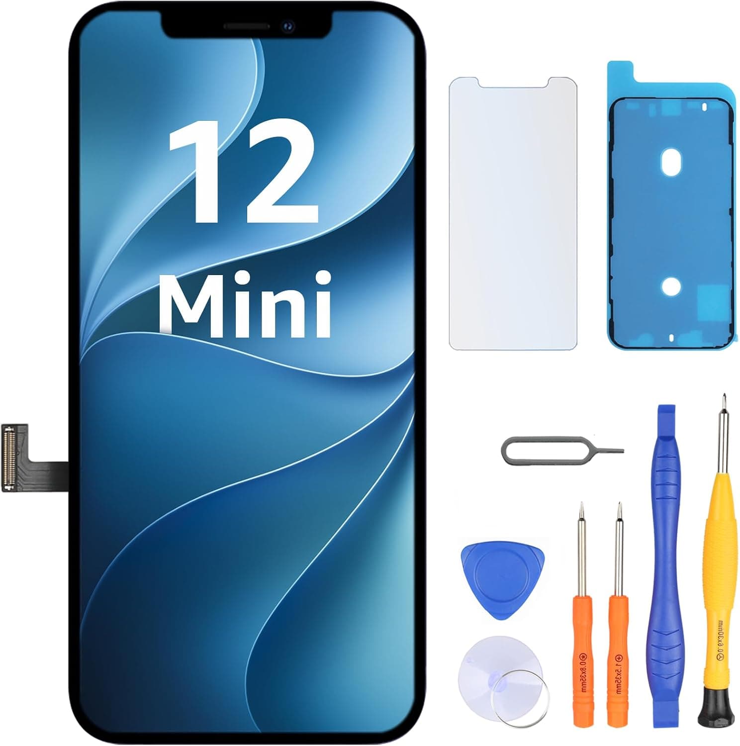 LL TRADER Pantalla para iPhone 12 Mini LCD 5.4" y Kit de Reparación A