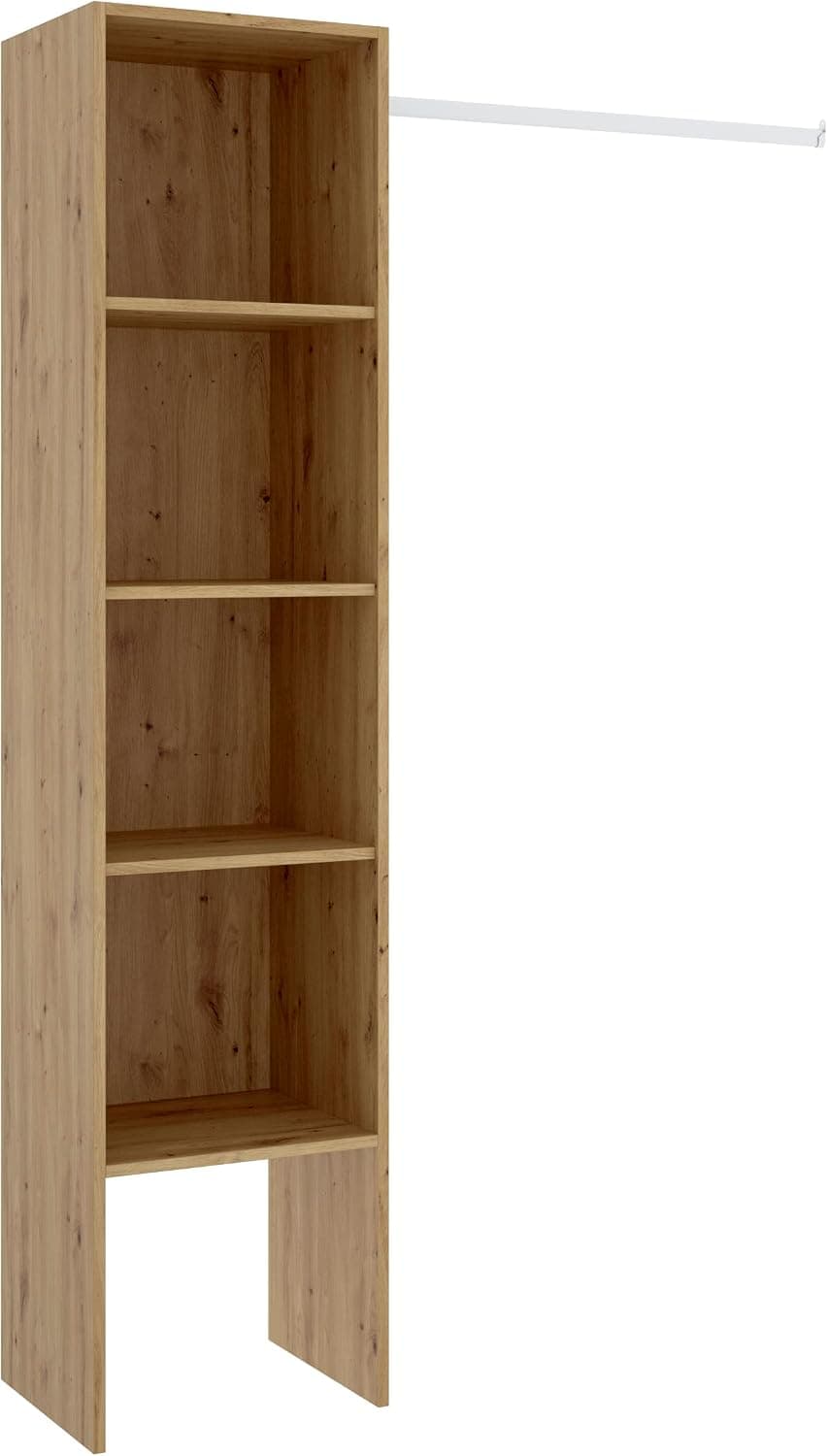 DEKIT GRUPO RIMOBEL Suit Armario vestidor, Madera de ingeniería, Nordic, 186x138x40 cm