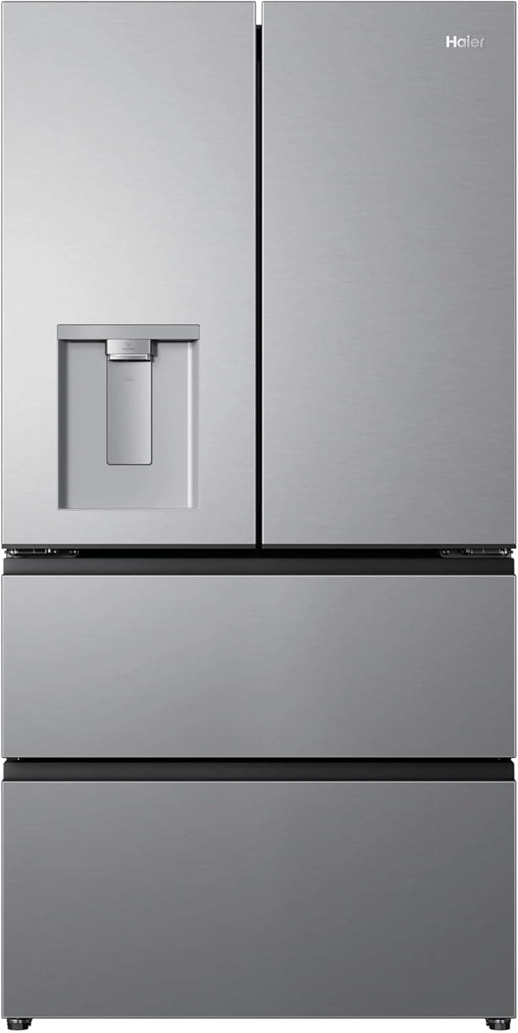 Haier Horizon Collection HFR59F18CWMM - frigorífico multidoor French Door 700L, Clase C, 35 dB, Total No Frost, Inverter, dispensador de agua, ABT antibacterias, Metal Fresh Tech, Inox