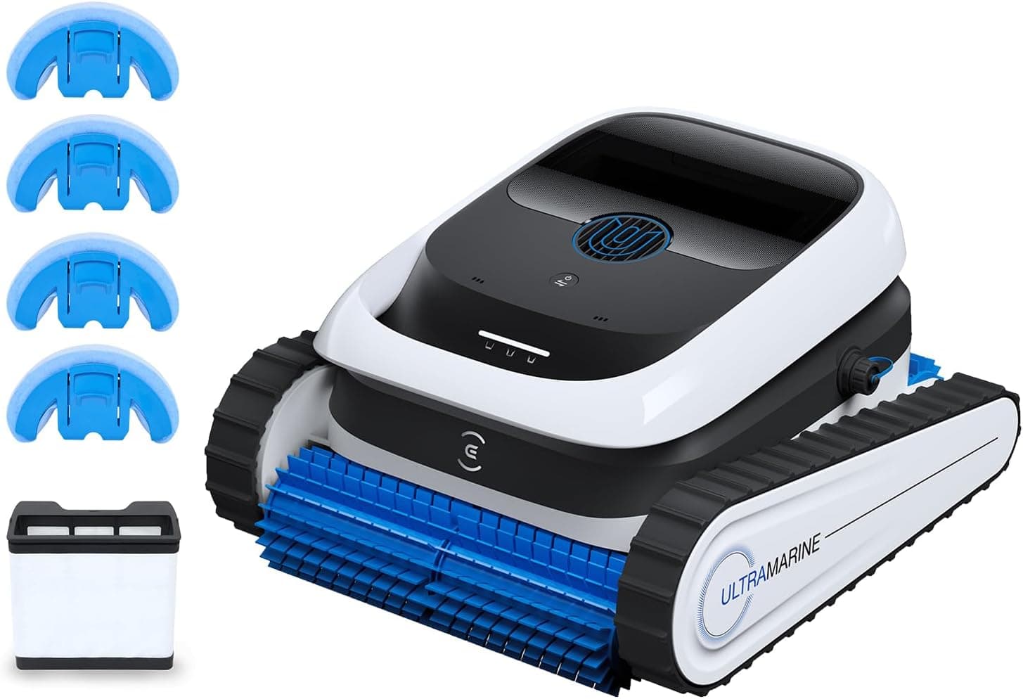 ECOVACS Ultramarine P1 Robot Limpiador de Piscina Care Kit, hasta 180 m²