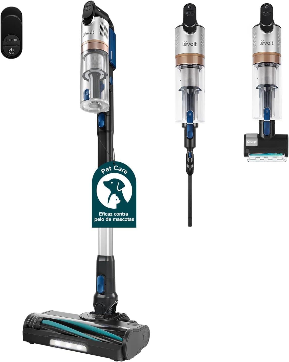 Levoit LVAC300 Aspiradora sin Cable para Mascota, Mini Cepillo Turbo, HEPA