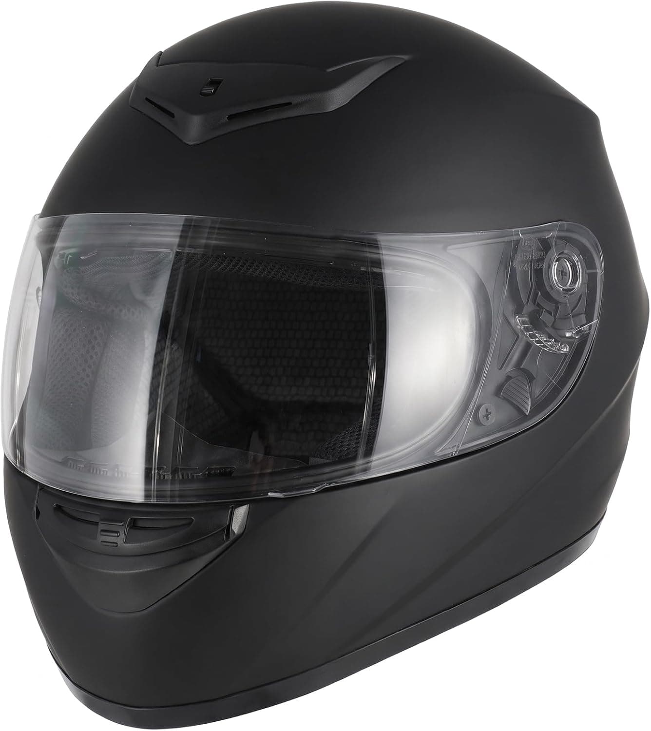 Favoto Casco Moto Integral Hombre y Mujer, Negro M (57-58cm)