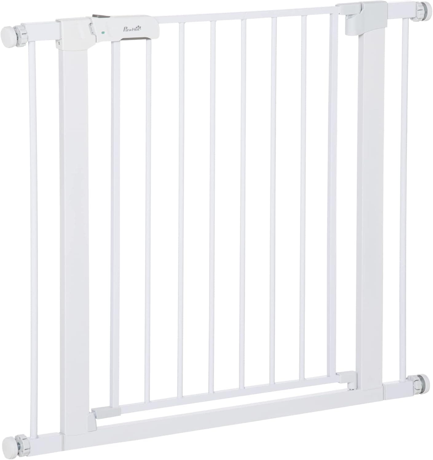 PawHut Barrera de Seguridad de Perros Extensible 76-97 cm Blanco