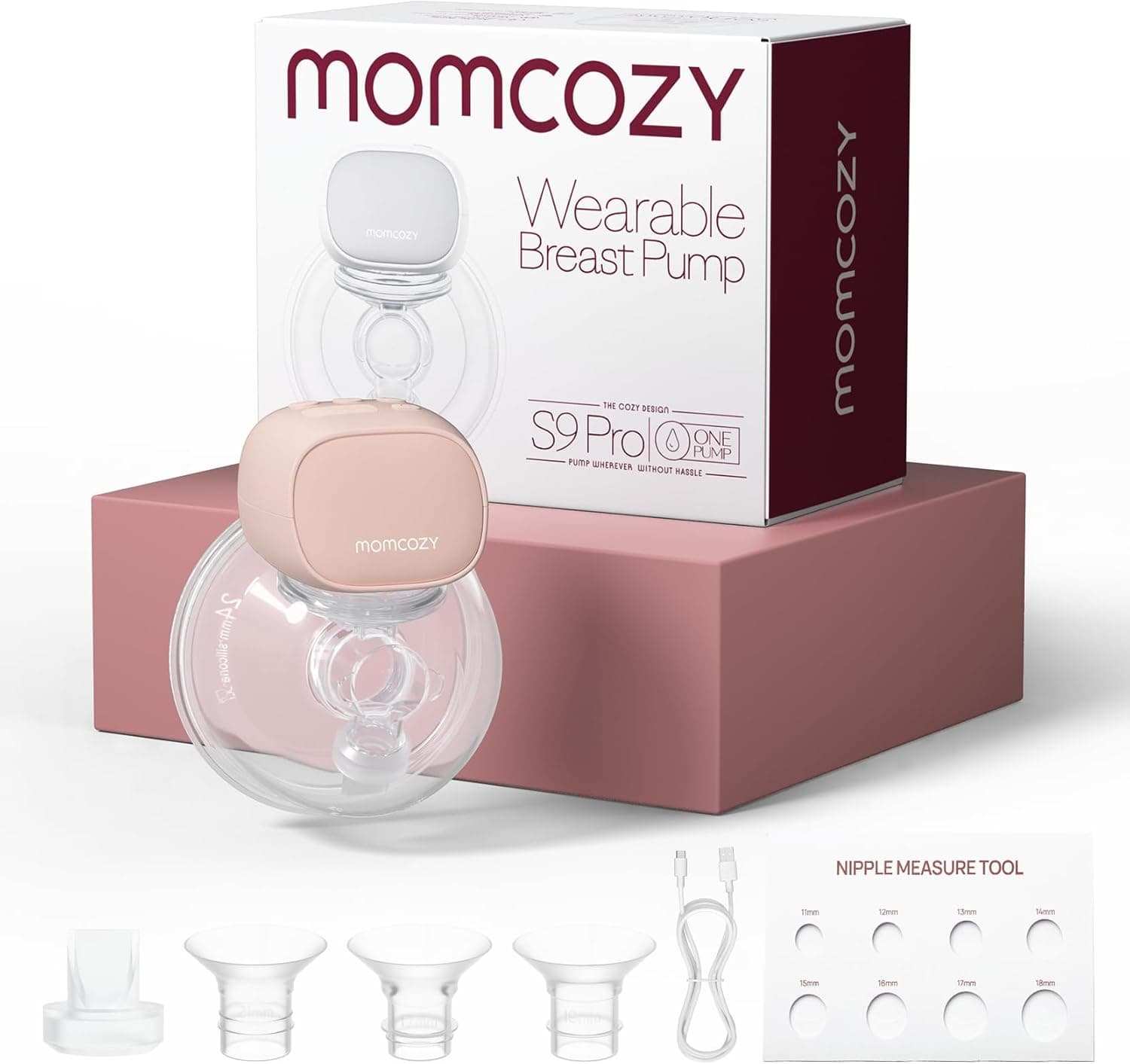 Momcozy S9 Pro Sacaleches Actualizados, 2 Modos, 9 Nivele, Succión 285 mmHg