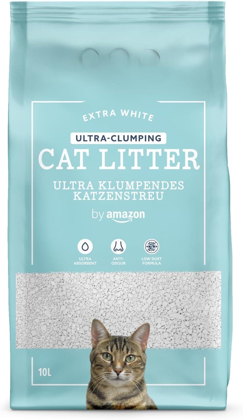 by Amazon Arena aglomerante ultrablanca para Gatos 10 L