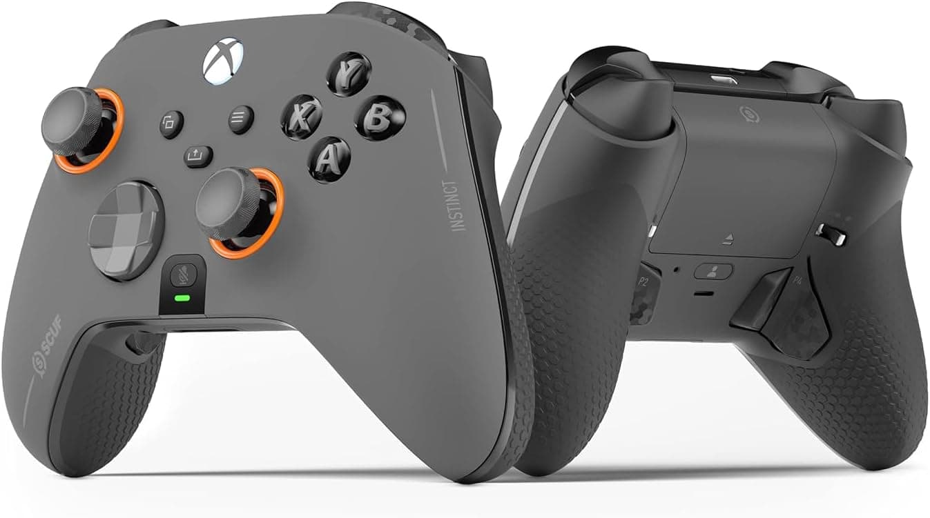 Scuf Instinct Pro Performance Series Mando Inalámbrico Xbox - Paletas Traseras Reasignables - Activadores Instantáneos - Xbox Series X|S, Xbox One, PC y Móvil – Gris Acero