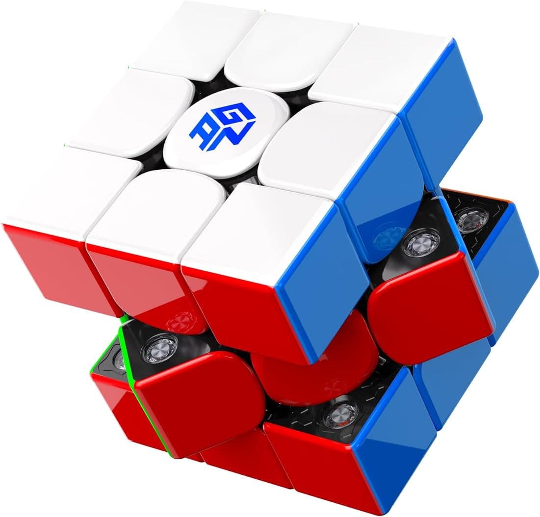 GAN V100 Maglev Speed Cube 3x3, Profesional Cubo Magnético Ultraligero, UV