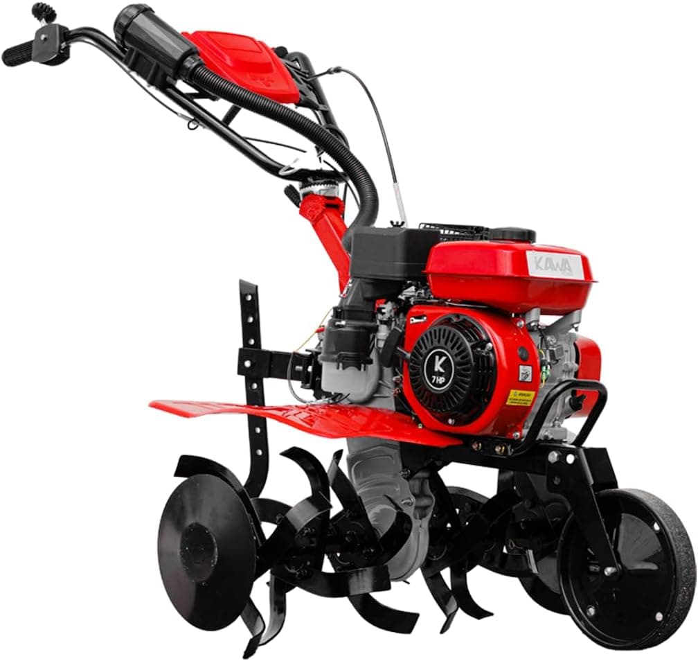 Kawapower Motoazada Gasolina 210CC 7CV 2+1 con Abre surcos