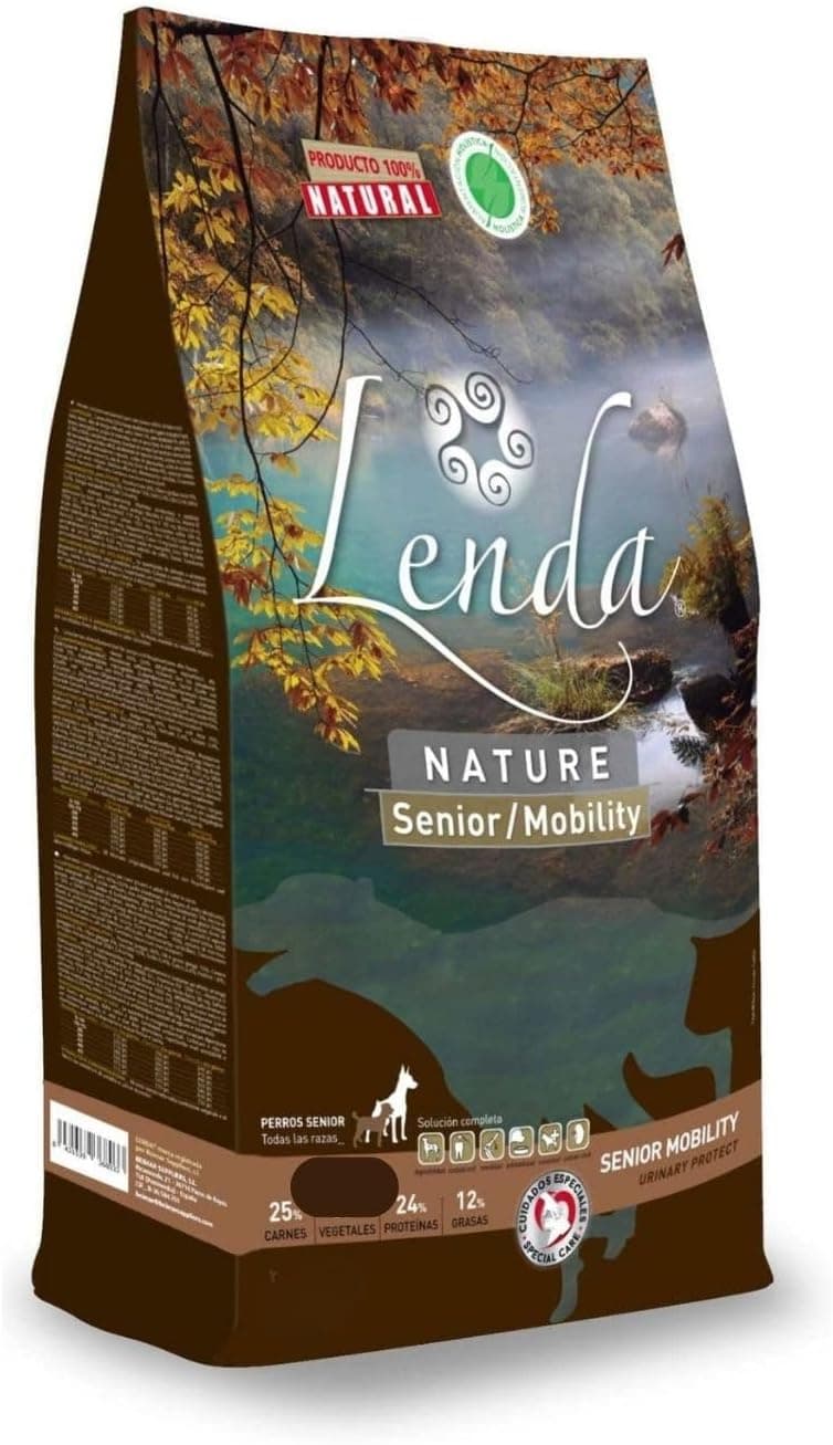 Lenda Senior Mobility 3Kg - Pienso para Perros Senior o Adultos con Dolores Articulares | Pienso Hipoalergénico Rico en Pavo | Comida para Perros Mayores Natural y bajo en Cereales