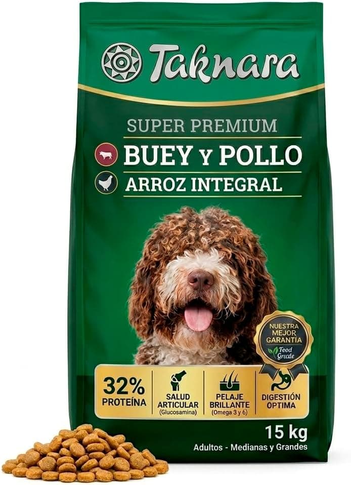 Taknara Pienso Premium de Buey y Pollo con Arroz Integral - Alta Proteína