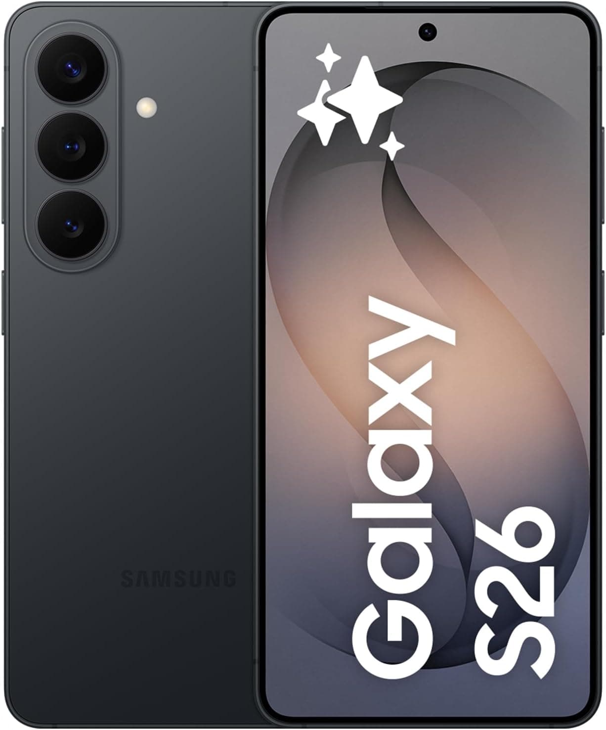Samsung Galaxy S26, 256GB, Teléfono Móvil con Galaxy AI, Cámara 50MP, 12GB RAM, Batería 4300mAh, Garantía del Fabricante 3 Años + 1 Año Extra, Color Negro (Versión Española)