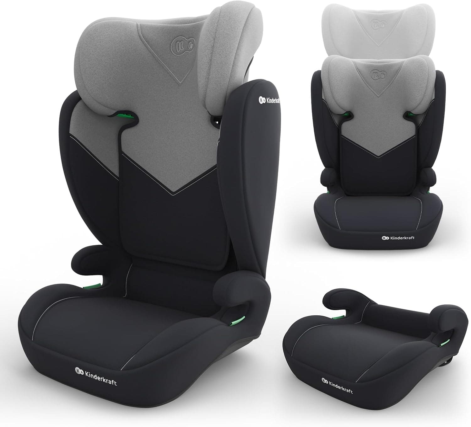 Kinderkraft I-SPARK 2 PRO Silla de Coche i-Size 100-150 cm, Gris