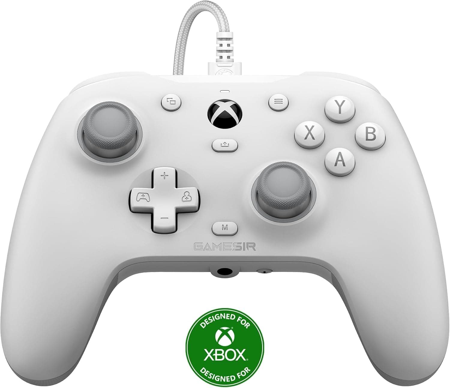 GameSir G7 HE Mando con Cable para Xbox y PC, Joysticks Efecto Hall, Blanco