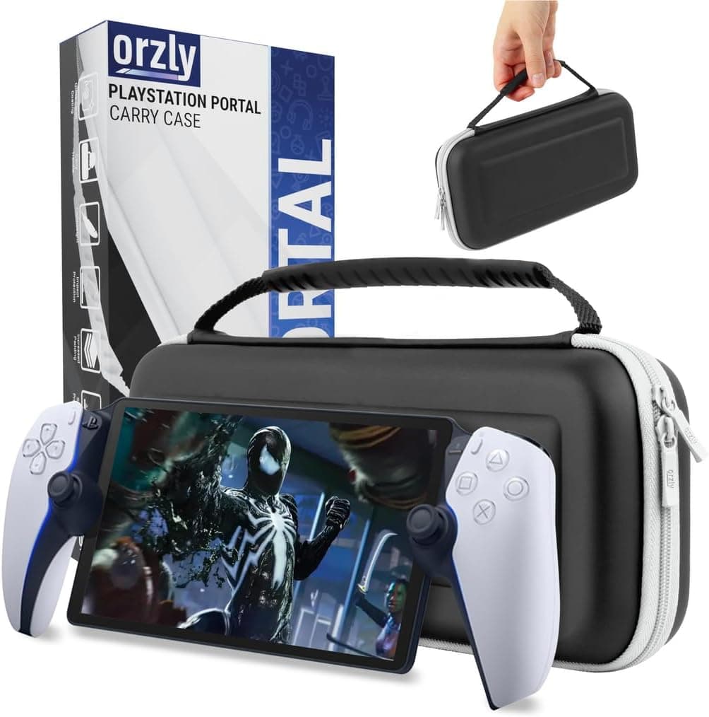 Funda de Transporte diseñada para Reproductor Remoto PlayStation Portal para Consola PS5 sostiene Accesorios y Ofrece protección de Viaje y Almacenamiento para Auriculares, Cargador, Auriculares y
