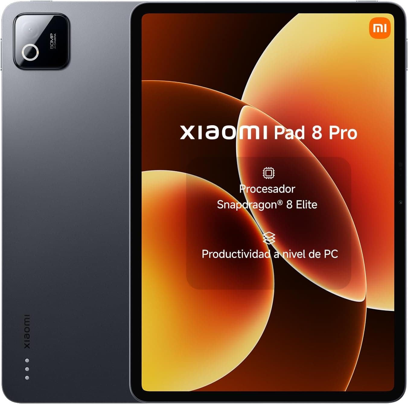XIAOMI Pad 8 Pro Matte Glass - Tablet de 11.2" 3.2K (Snapdragon 8 Elite, 12GB de RAM, 512GB de ROM, WiFi 7, batería de 9200 mAh, 1 año de garantía Extra, Cargador no Incluido), Gris (Versión ES)