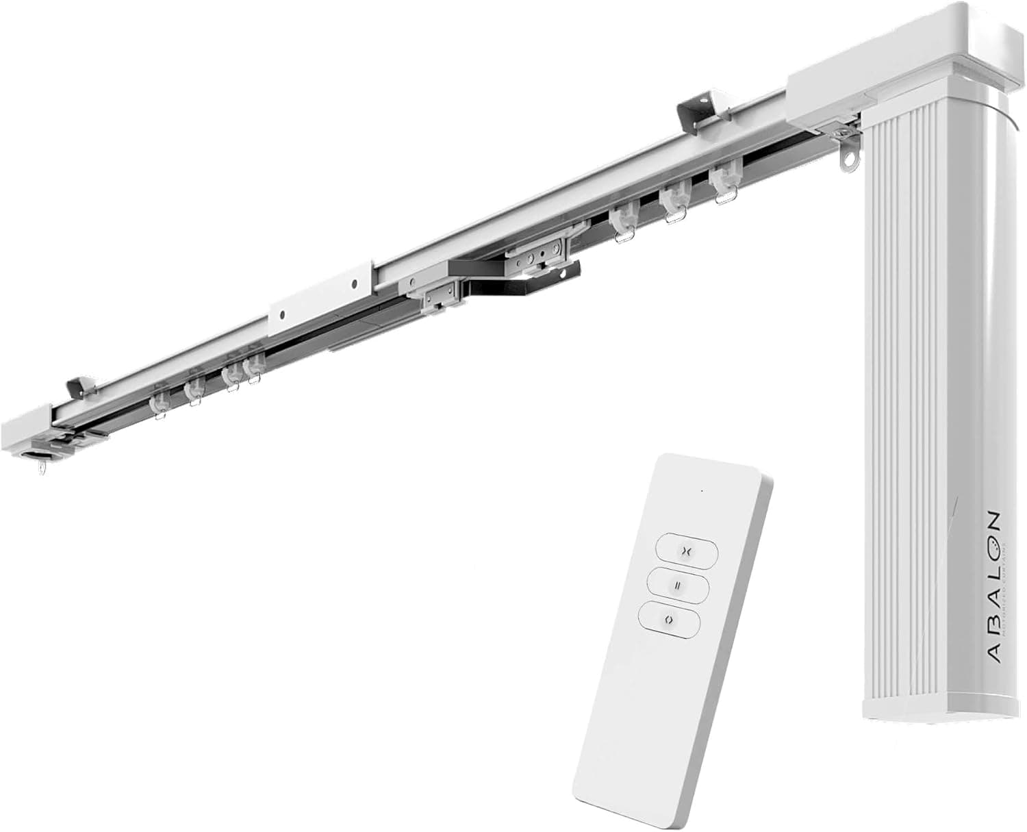 ABALON Riel Motorizado para Cortinas (3 metros, Gris)